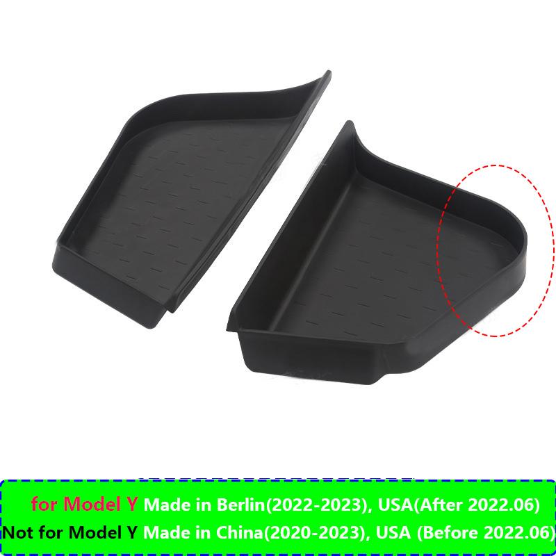 

Для Tesla Model Y 2023 Аксессуары для интерьера Задний багажник Боковой лоток для хранения Органайзер Доска TPE Модификация Держатель ModelY Berlin
