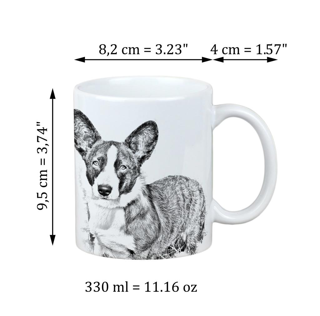 Cardigan Welsh Corgi - kubek z psem, uroczy kubek z grafiką, prezent z Twoim zdjęciem od marki Art-Dog