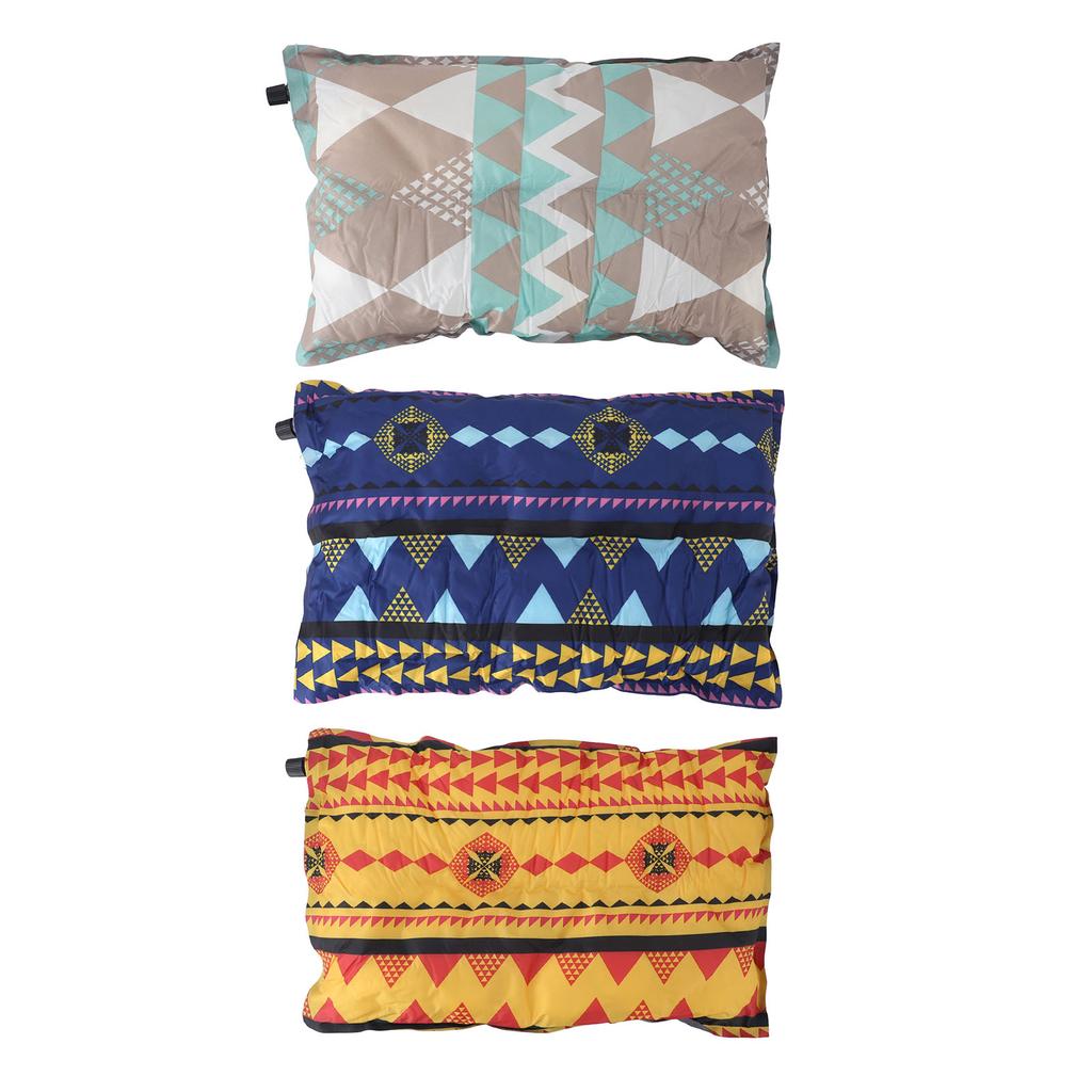 Inflatable Camping Pillow PVC Compressible Lightweight Colorful Automatic Inflatable Pillow for Trav