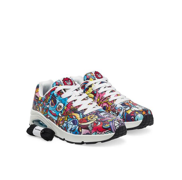 Мужские кроссовки Skechers Uno - color doodle 183500, mlt kolorowy