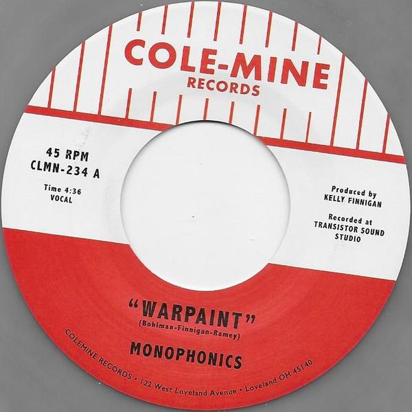 

7inch Record MONOPHONICS - Warpaint CLMN234 Colemine Record 2023 US Soul/Funk