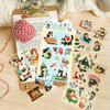 Mengmeng Black Cat Series Stickers – Cute Cartoon Cats for Journals, DIY Projects, 6 Styles