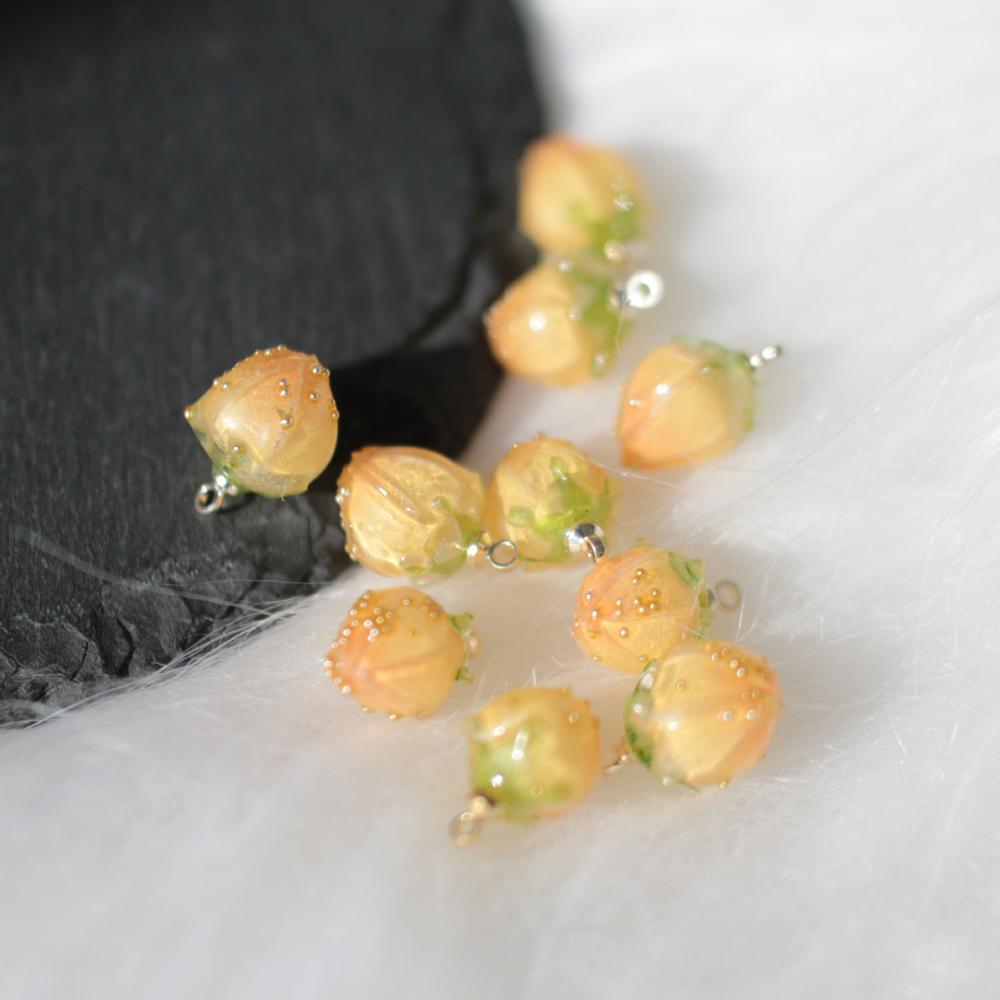 Strawberry Pendant Necklace DIY Jewelry Accessories Jewelry Making DIY Earring Strawberry Pendant