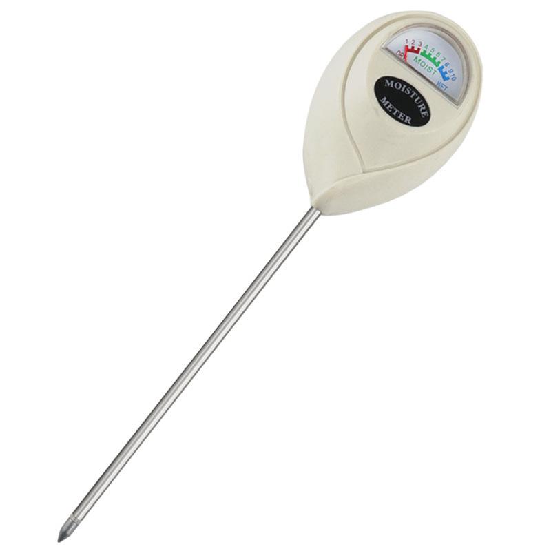 White Round Head Soil Moisture Meter - One-in-One Garden Soil Tester