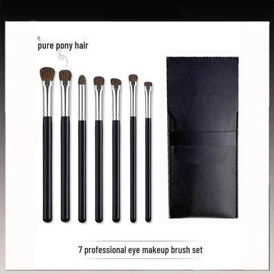 Set de 7 Brochas de Sombra de Ojos de Pelo Suave de Caballo para Principiantes