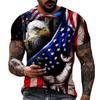 Men Women T-Shirts Star and Stripes Flag Digital Printing Graphic Tees