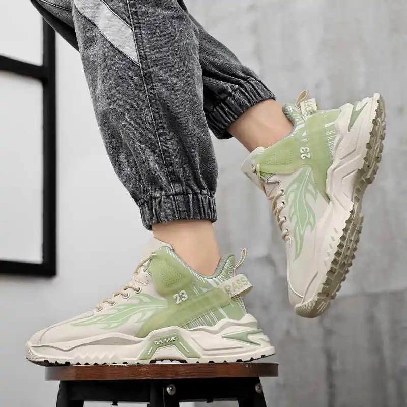 Round Foot Winter Men's Shoes Sneakers Black Casual Men's Shoes Summer Sneakers Tennis Boots Man Sport 2025 Suppliers Gym