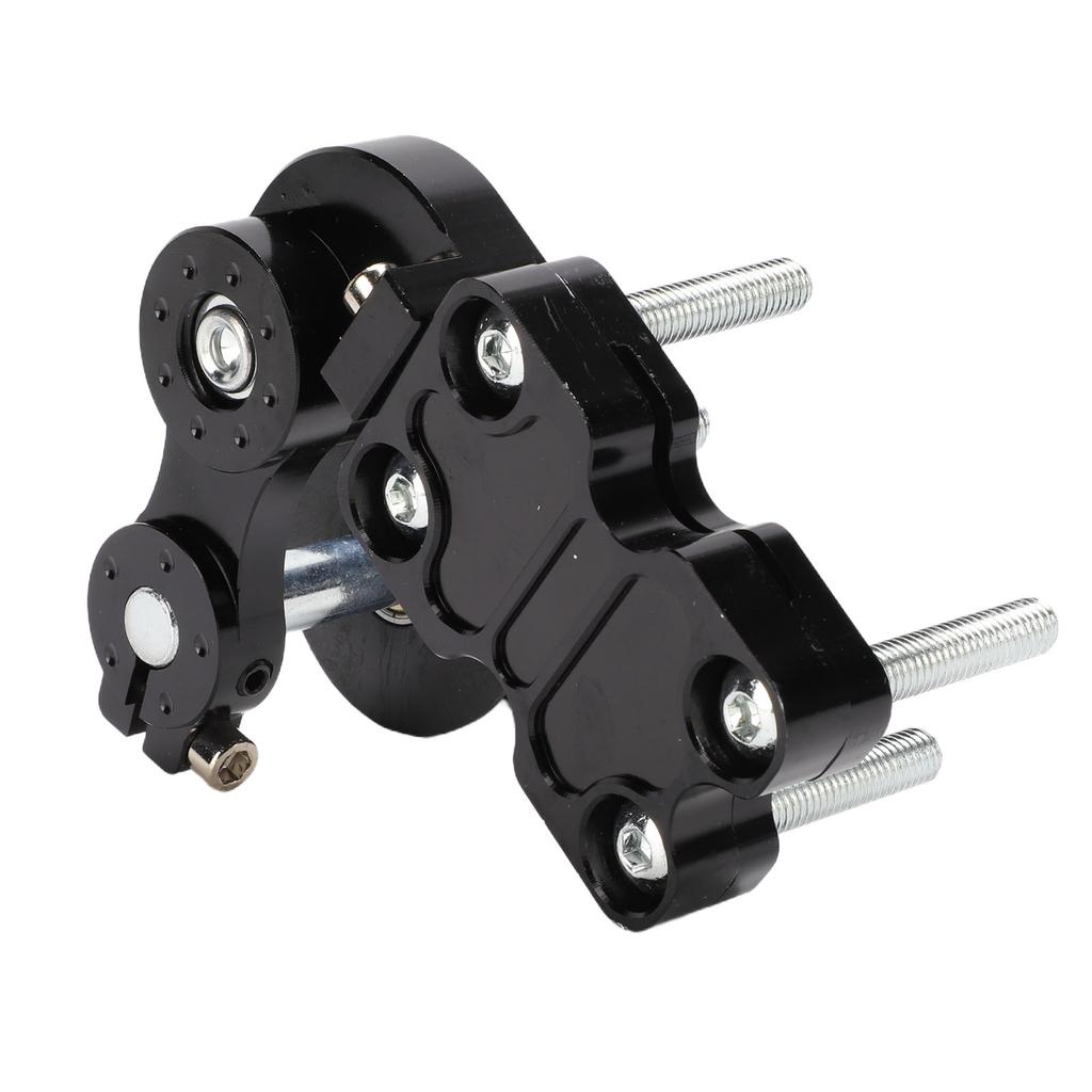Motorcycle Chain Adjuster Tensioner High Strength Metal Black Universal for Cruiser Motorcycle ATV