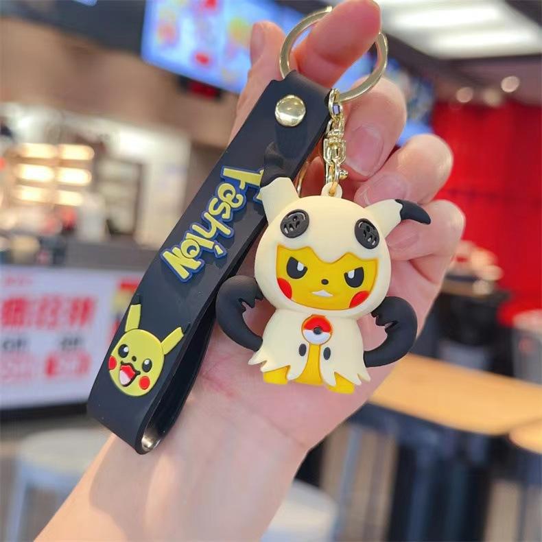Creative Drag Pikachu Cartoon Keychain Pendant Cute Doll Bag Pendant Gift Toy
