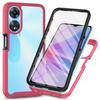For Oppo A78 5G Impact Resistant Phone Cover 3-in-1 PC+TPU Case with PET Screen Protector