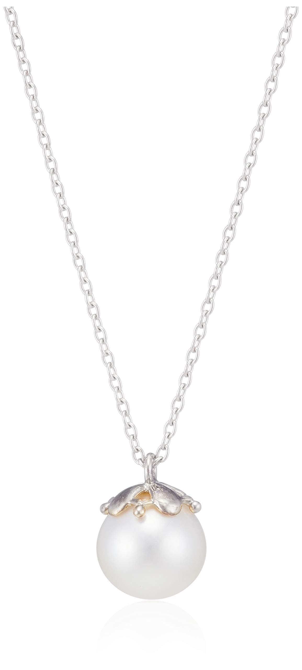 

Wisp 18K White Gold Necklace with Akoya Pearl [WISP] (XPCWP21652)