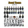 Military Police Building Blocks Set 22pcs Abs Plastic Diy Figure Toy For Boys