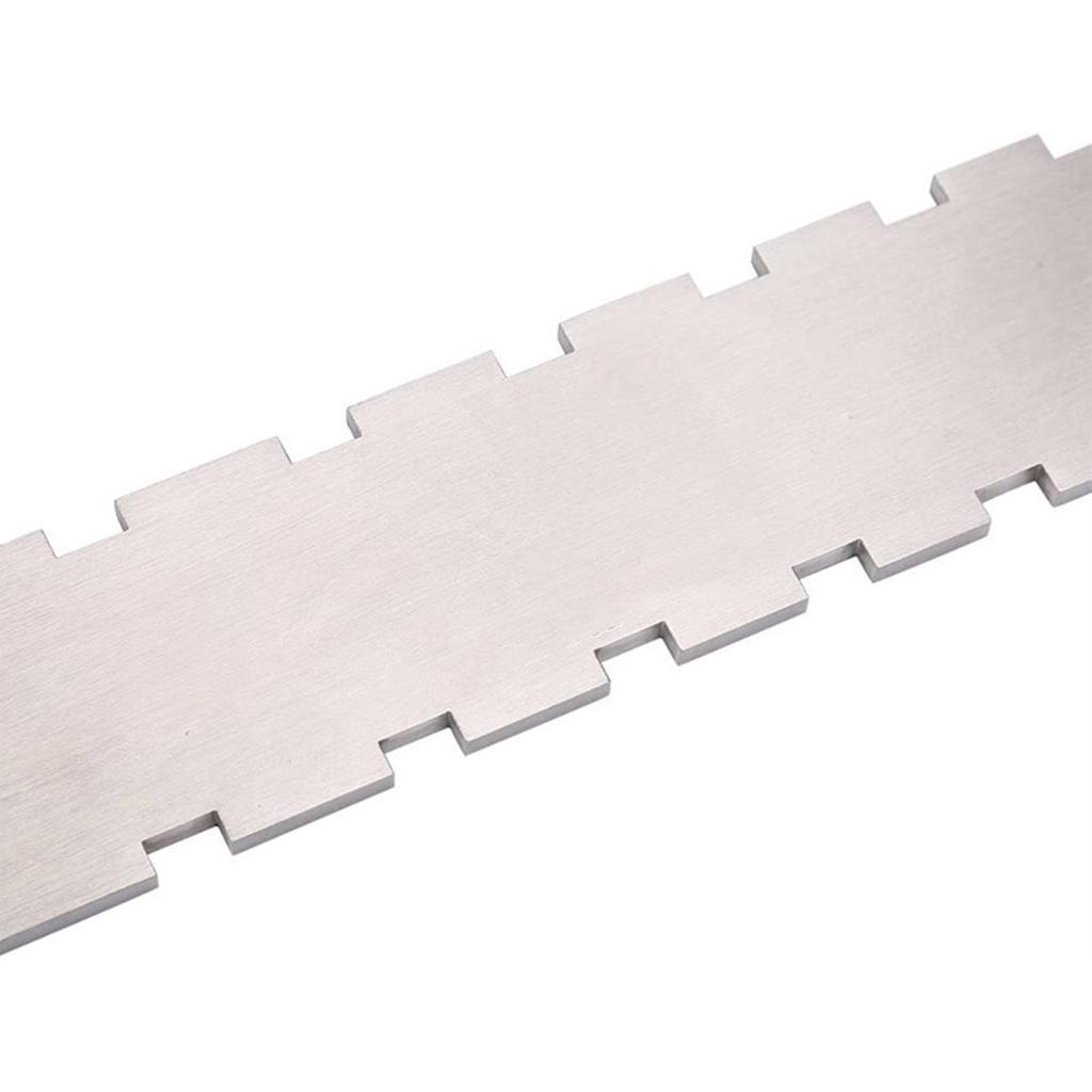 Righello con bordo dritto intagliato per manico di chitarra Righello per livellare i tasti della chitarra Righello con bordo dritto intagliato doppio Strumento per liutai Facile da usare