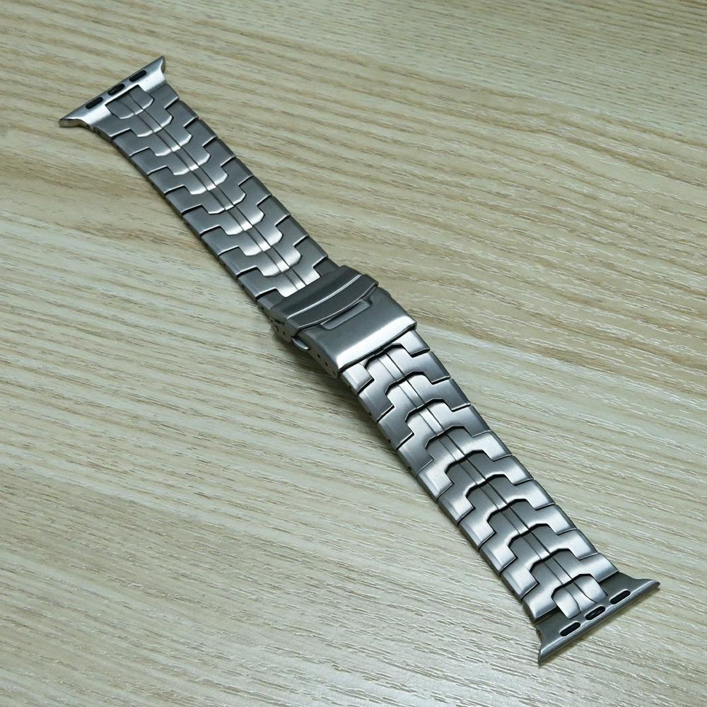 Titanium Wristband for Apple Watch Series 10 46mm Ultra 49mm Strap Luxury Titanium Link Bracelet for Iwatch 9 8 7 6 5 45mm 44mm