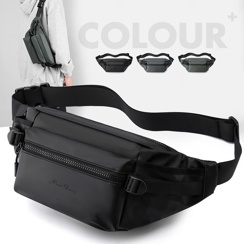 Herren Vielseitige Umhänge-Schultertasche im Motorradstil - Trendig, Funktionell, Lässig, Großes Fassungsvermögen