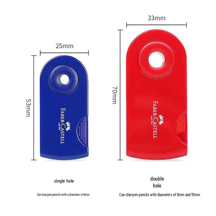 Mini Afiador Manual Faber-Castell para Crianças - Portátil e Simples para Uso Escolar