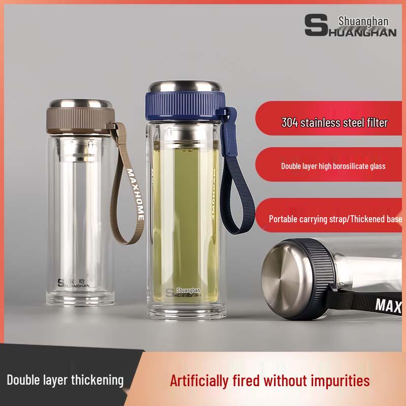 Shuanghan Double-Layer Heat-Insulated Glass Cup