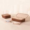 Boîte de rangement de bijoux étanche en cuir transfrontalier de luxe pour bijoux pour femmes, bagues, boucles d'oreilles, boucles d'oreilles et boucles d'oreilles