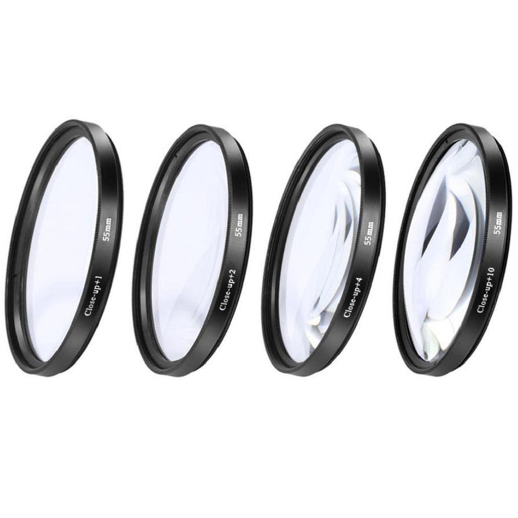 Makro-Nahfilter-Set +1 +2 +4 +10 Für Canon Nikon Sony Kameraobjektiv 37mm-77mm Fotografie