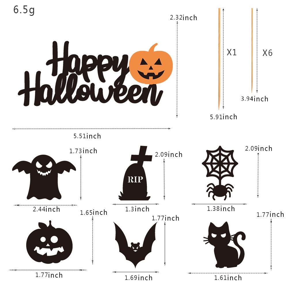 

Новые товары, Украшения для торта на Хэллоуин, Смешные, Фестиваль призраков, Атмосфера летучих мышей, Тыквенные кексы, Плагины, Вставки для карточек Type B plug-in set