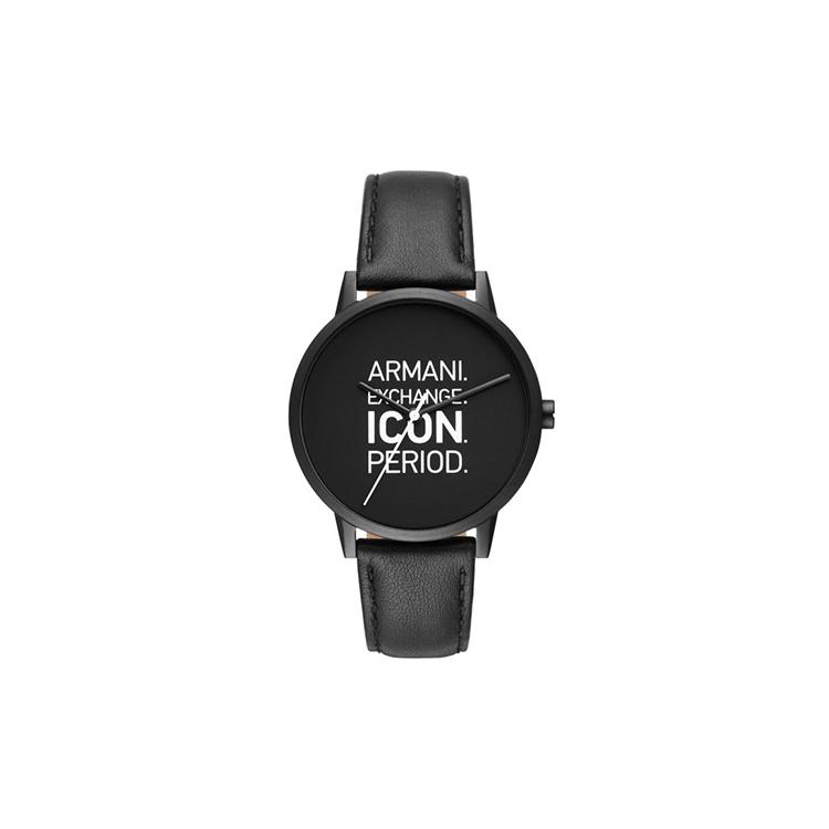 ARMANI EXCHANGEAE Wrist Watch Quartz Movement Leather Strap Black Dial Men s Watches AX2732 Black
