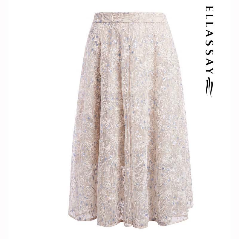 ELLASSAY Women's Double-Layer Hem Skirt EWE342Q03200