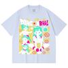 230 Gsm 100% Cotton Dragon Ball V65 Bulma Print Unisex Heavy Cotton T Shirt