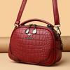 Damentasche, modisch, mehrschichtig, Krokodilmuster, große Kapazität, Handytasche, trendige Damen-Schrägspange, weich