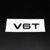 2026 3D ABS Car Styling V6T V8T V6 V8 T Fender Side Body Emblem Tail Trunk Fender Badge Sticker For 4UYUE A4 A3 A5 A6 A1 Q3 Q5 Q7