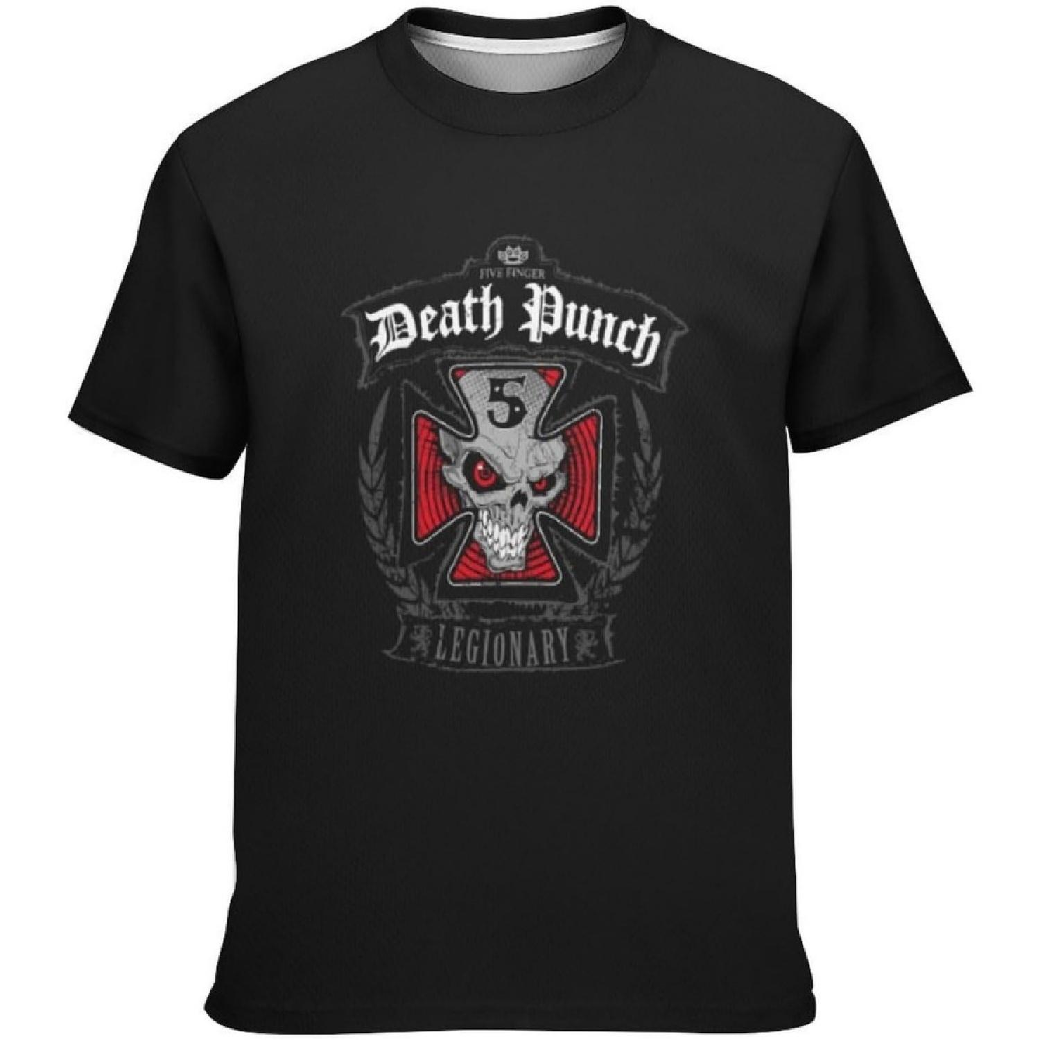 Aldestein Teen Boys T-Shirt Five Finger Death Punch Crew Neck Short Sleeve Fashions Tee Shirts Loose Fit Summer Tops(1) XXXXXL разноцветный