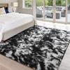 Large Area Rugs for Living Room Super Soft Fluffy Modern Bedroom Rug, Tie-Dyed Indoor Shag Fuzzy Carpets for Girls Kids Nursery Room Home Decor