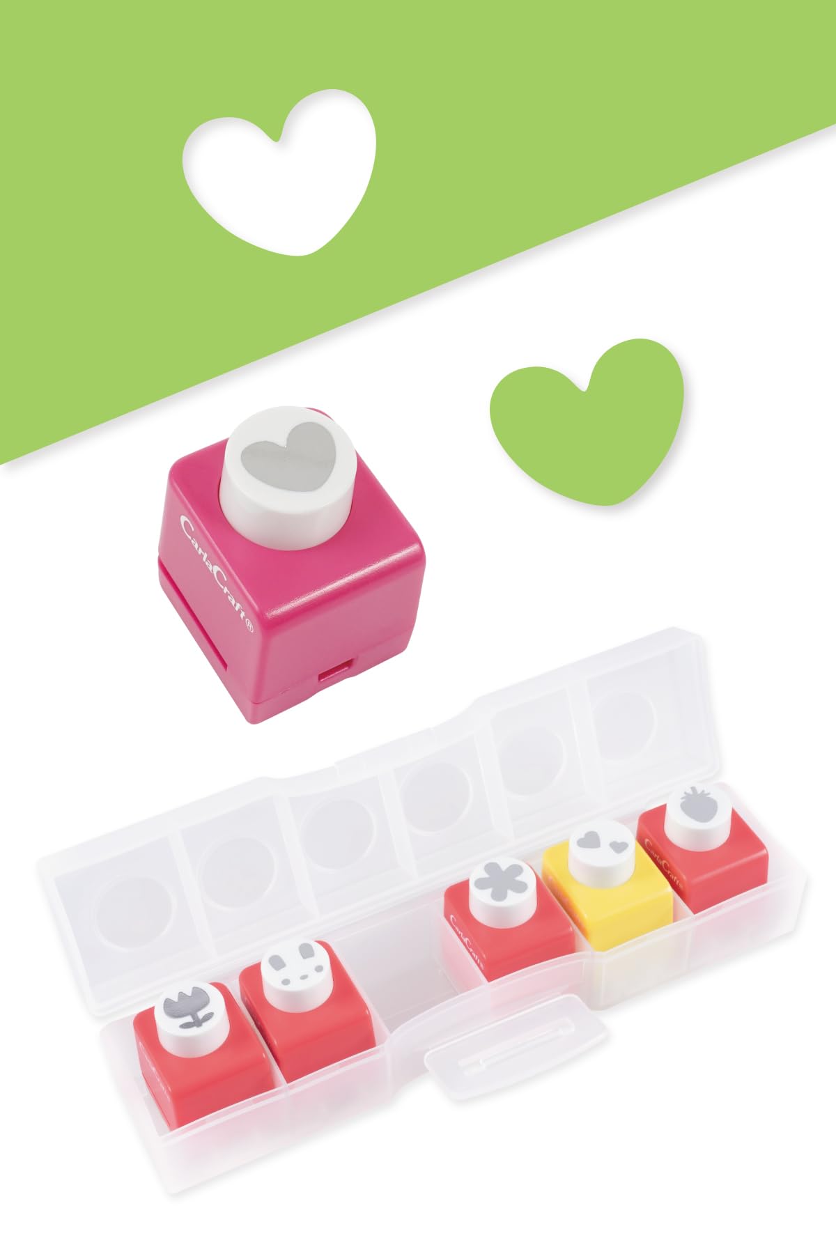 

Carl Craft Punch, Mini Size, Girly Pop, Set of 6 Designs, CN12807