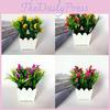 Colorful 20 Heads Artificial Lily Flower Potted Plant To Enhance Your Living Spaces And Events