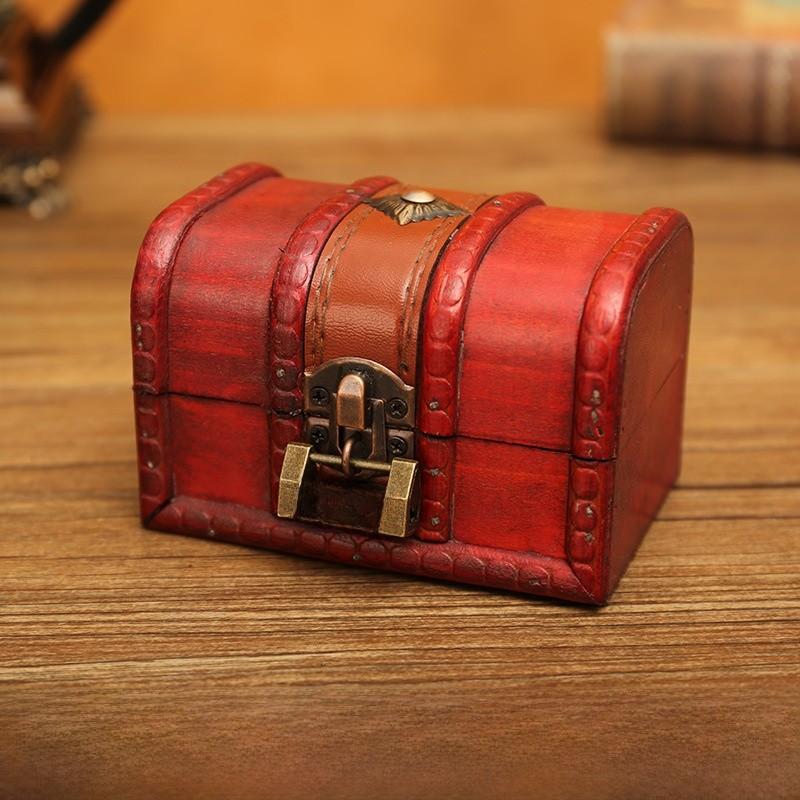 Modern Organizer Wooden Storage Box For Cosmetics Living Room Gift Decoration