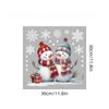 New Year Windows Stickers Cartoon Snowman Snowflakes Christmas Window Wall Sticker Christmas 2025 Decoration Self-adhesive Decal