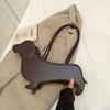 Funny Sausage Dog Handbag Women Bags Solid Color Pu Leather Shoulder Bag Totes Lady Cute Creative Japanese Style Kawaii Bag