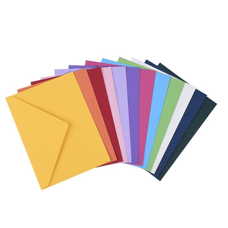 50 Pack Colored Blank Envelopes, Color, Small Size (10.2 7 cm), for Cards and Invitations