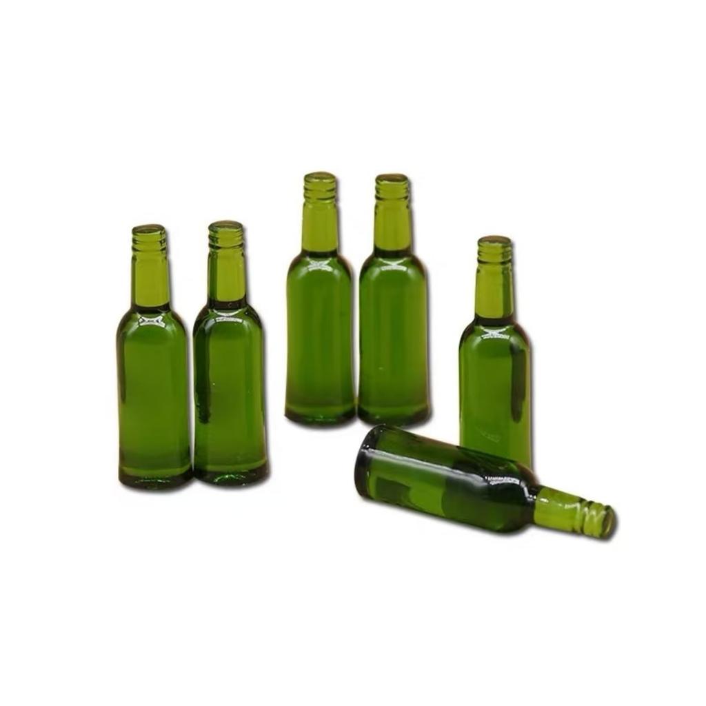 Scale Miniature Beer Set of 4 Mini Doll Model Dollhouse DIY Dollhouse Dollhouse Display Props 1/12 Bottles, 8, Colors, Plastic, Accessories, Building,