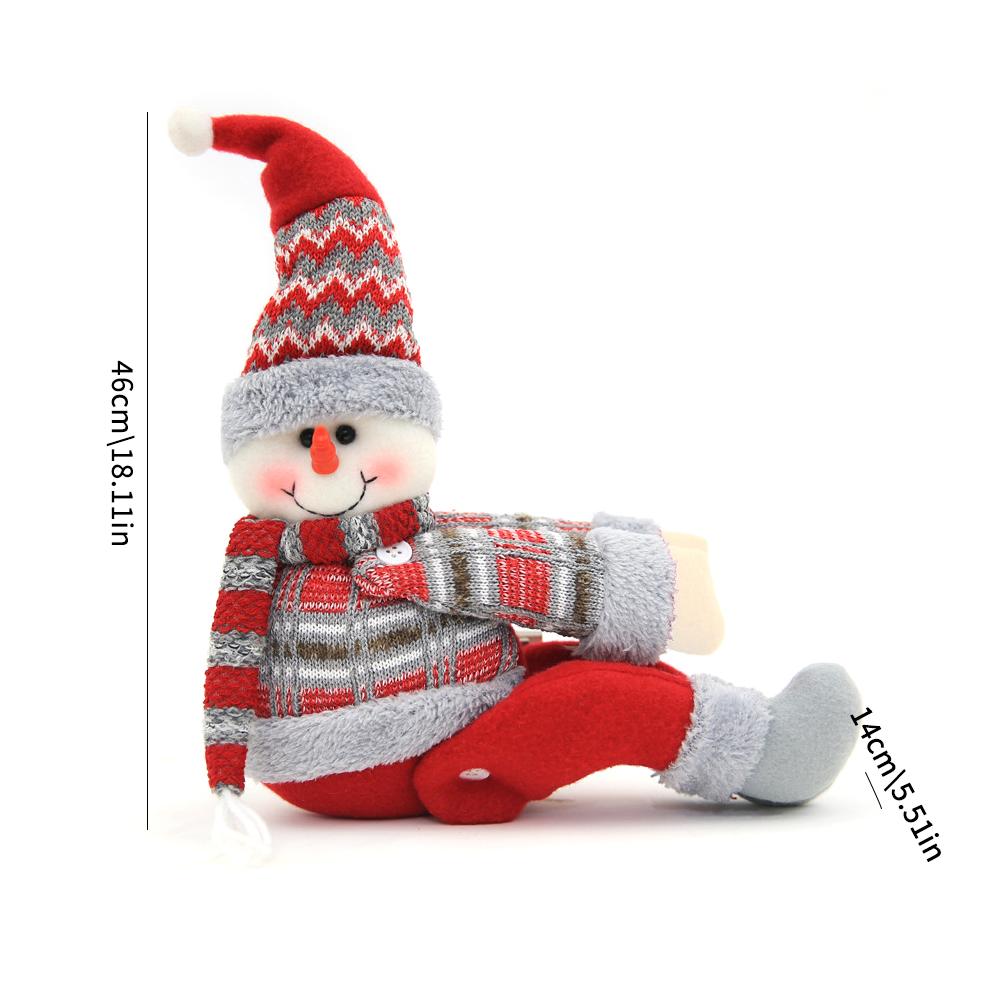 Cartoon Santa Claus Elk Dolls Curtain Buckles Christmas Home Decor Festive Curtain Ties Holiday Decoration Accessories