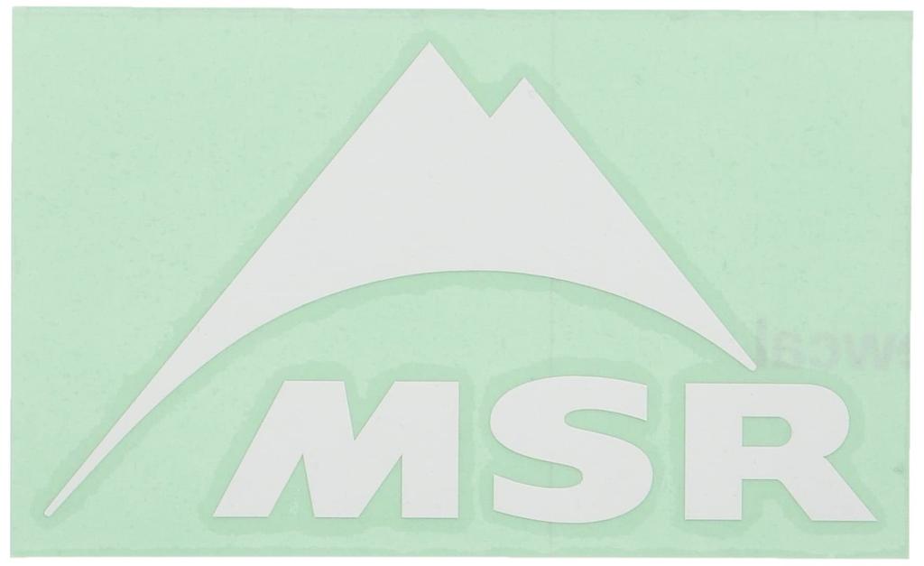 MSR 36908 Outdoor Camping Decal Sticker M, White
