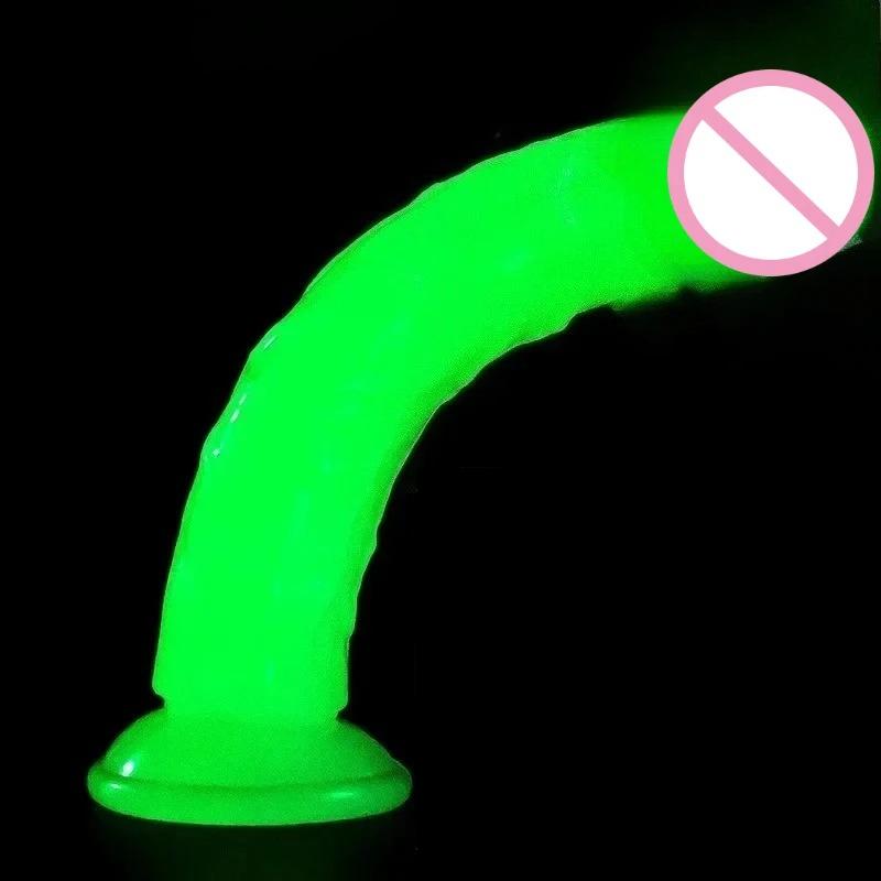 Luminous Simulation Dildo Realistic Penis For Women with Suction Cup XL Thick Couple Erotic Sex Anal Adult Toys for Men Toy