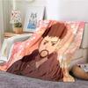 Cartoon Bad Bunny Coperta Coperte di flanella Musica pop latina Coperte calde in pile di peluche per biancheria da letto per divano adulto per tutte le stagioni
