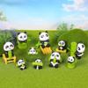 Cute Bamboo Panda PVC Figure: Car Ornament & Desktop Decoration Gift