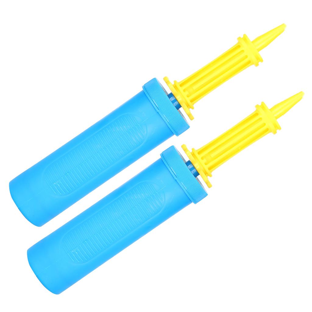 2 ks Vzduchové míčové pumpy 2cestná plastová přenosná ruční hustilka pro nafukovací zařízení