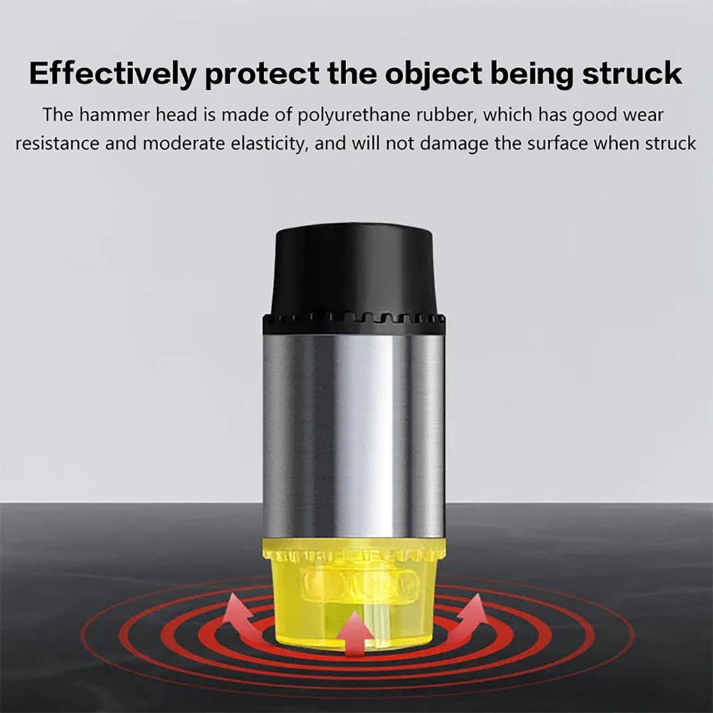 Double Face Soft Tap Rubber Hammer 20/30/35mm Multifunctional Glazing Window Beads Hammers Nylon Head Rubber Mallet