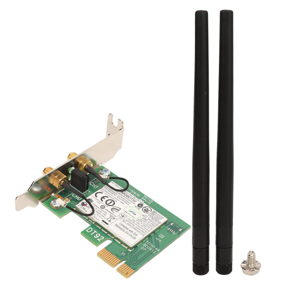 AR5BDT92 AR9280 300Mbps PCIE WiFi Card 2.4GHz 5GHz Dual Band 802.11abgn Half Height Network Card