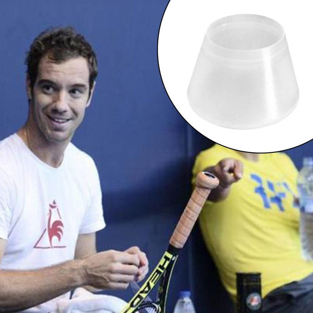 White Shockproof Racket Power Cap Handle End Cap Tennis Racket Cover Tennis Energy Sleeve