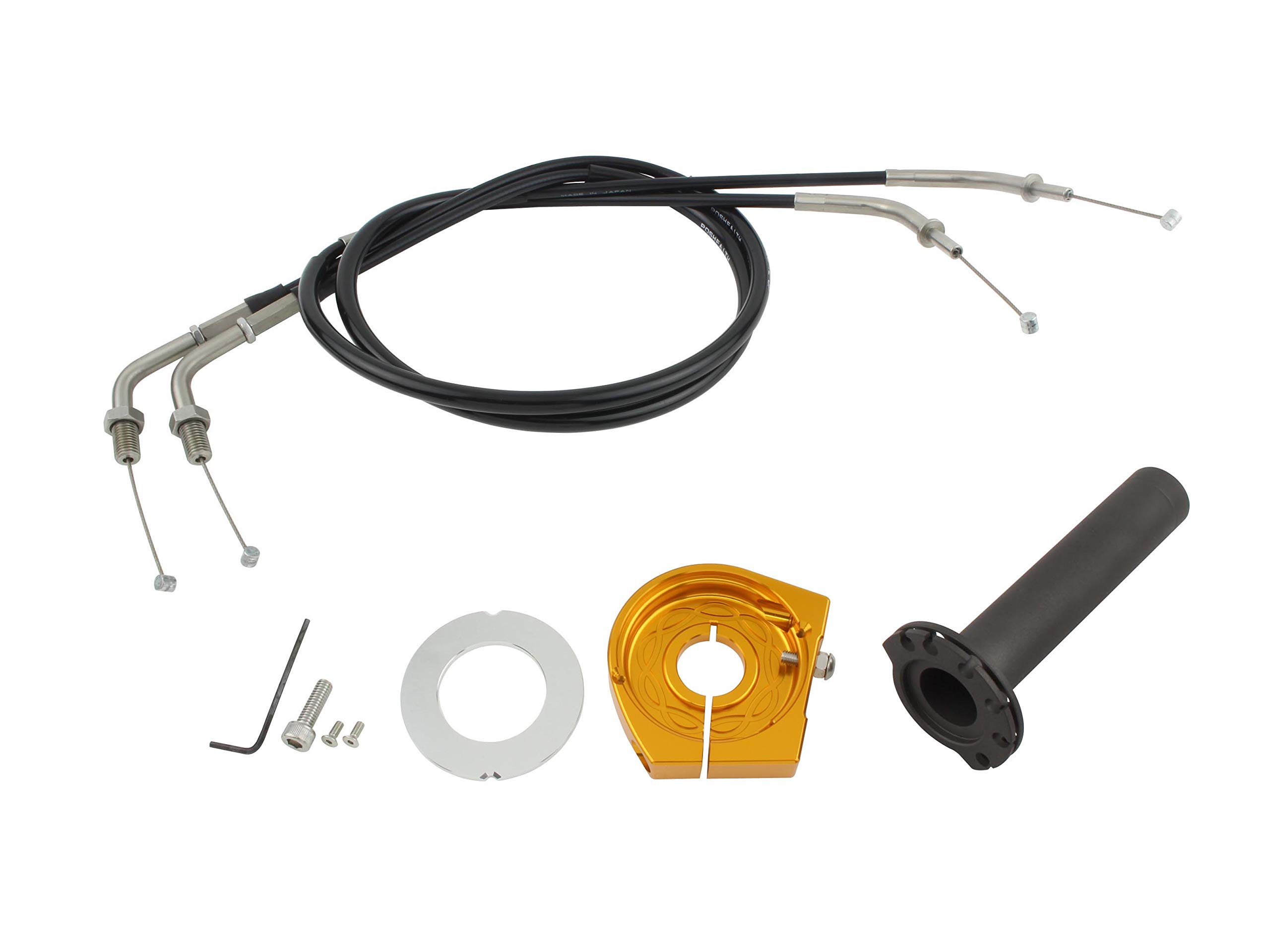 POSH FAITH Motorcycle Parts Slim Line High Throttle Kit Gold ZRX1200 DAEG 072567-G1 золотой