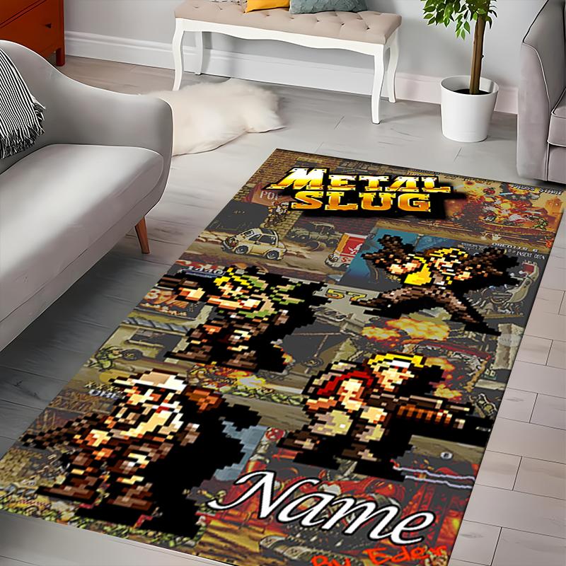 Custom Personalization Metal Slug Area Rug - Perfect For Kitchen, Bathroom,Laundry Room Decor Large Size Available,Gift All Seasons