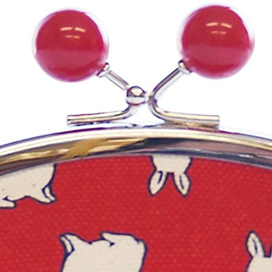 Goshiki Animal Series Purse gusset and Rabbit [Maeda Senko] Hanpu-do 3.5-inch (with beads)